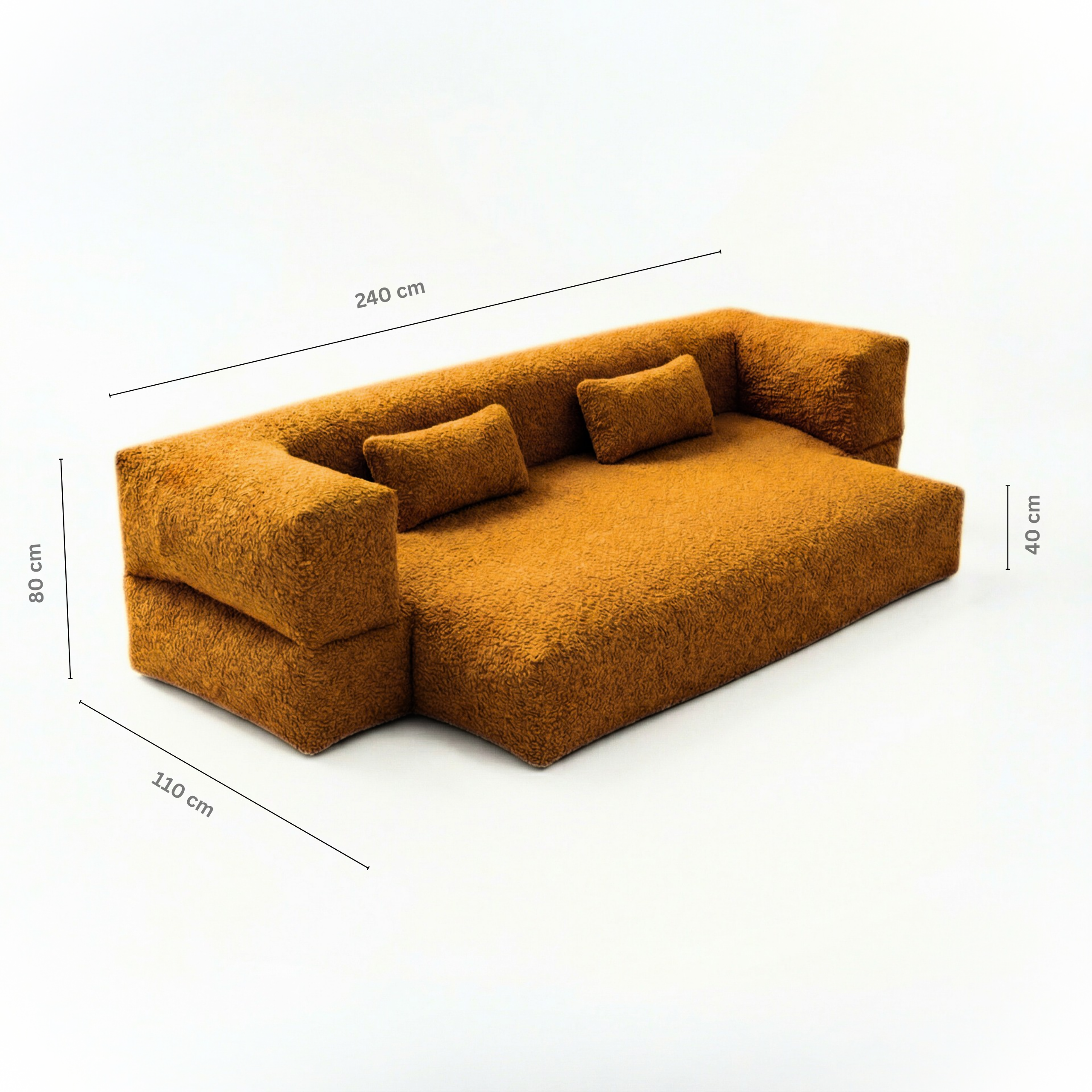 3 in 1 Bed Sofa | Bouclé