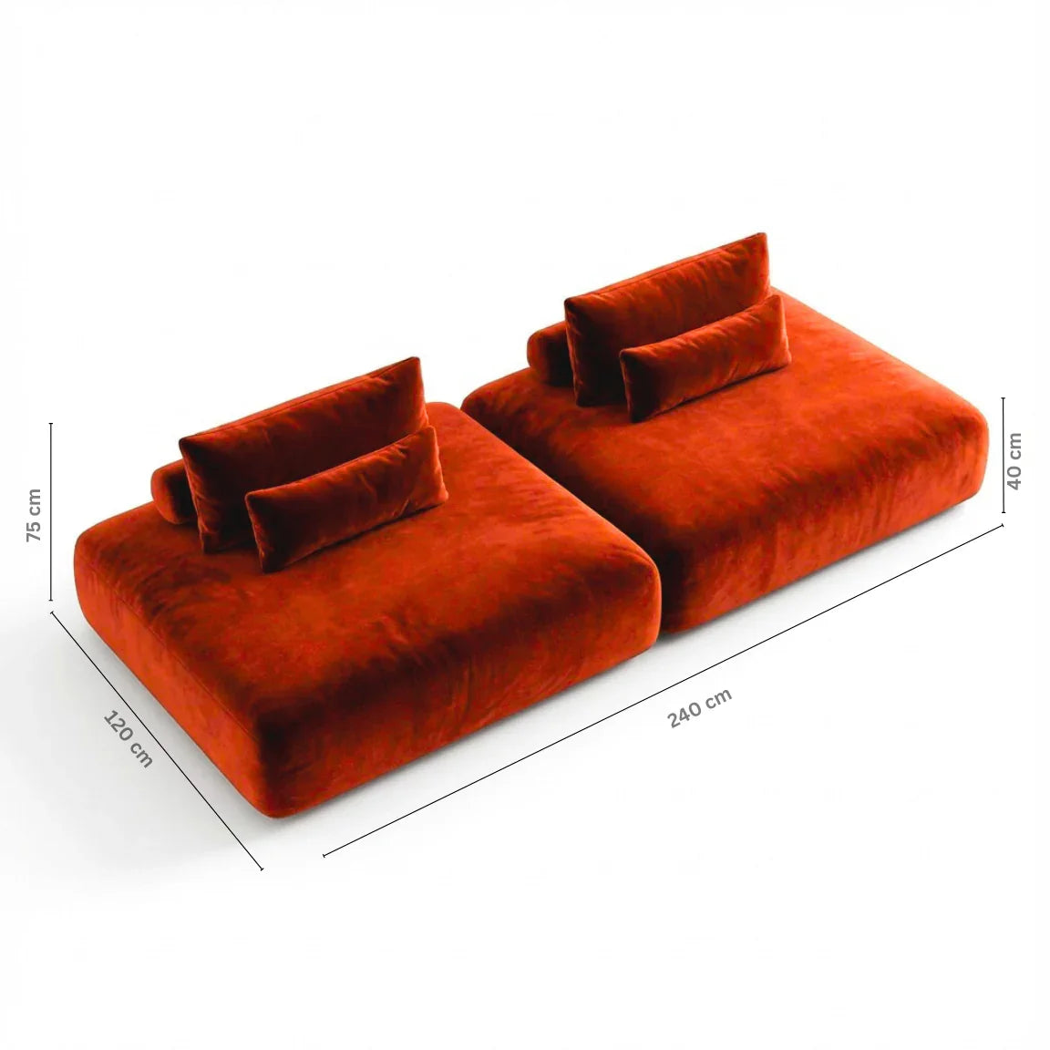 XXL Candy Sofa  |  Opera Velvet