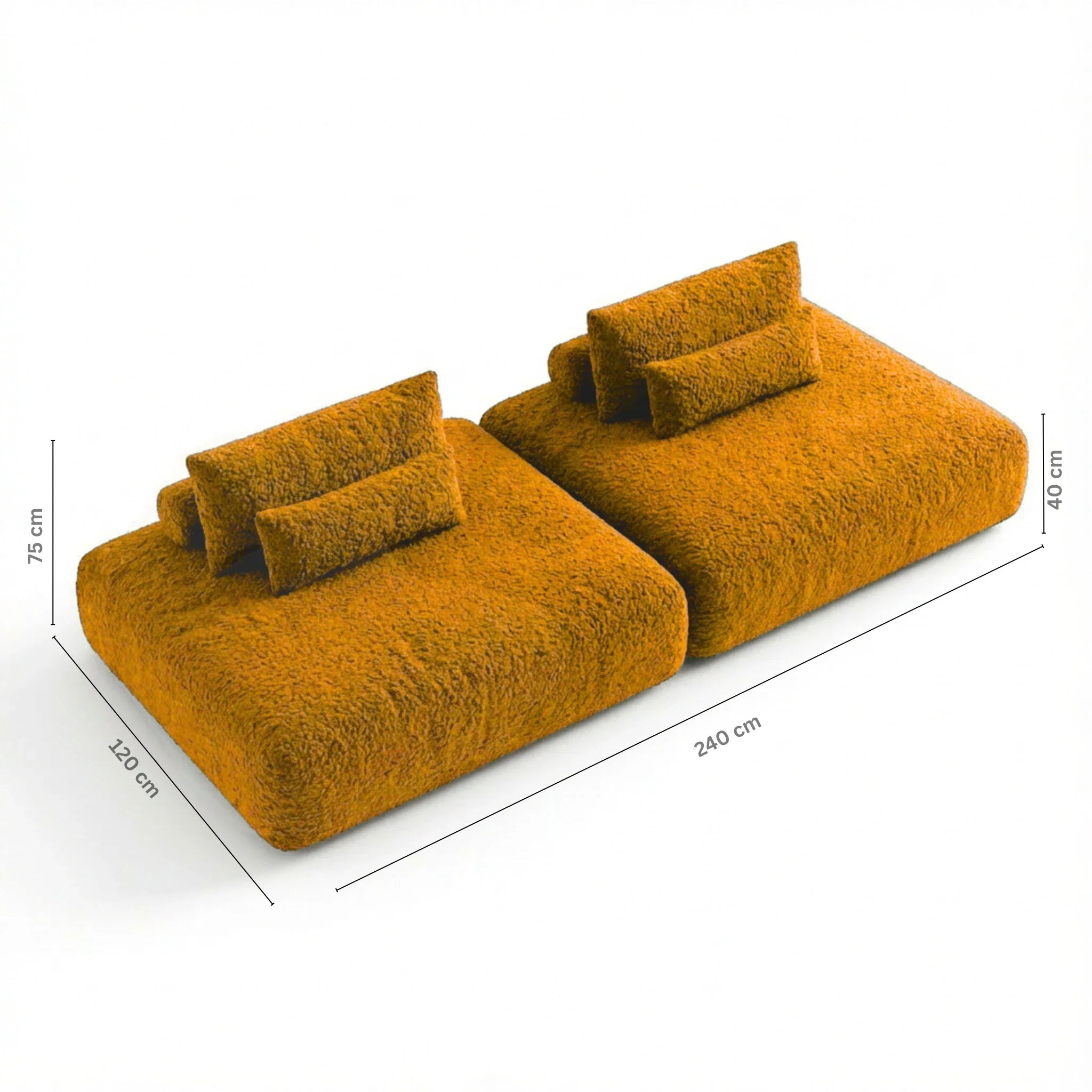 XXL Candy Sofa | Bouclé